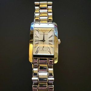 Emporio Armani Men's AR0145 Classic Stainless Steel Roman Numeral Dial Watch